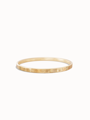 Hammered Gold Ring – Water-Resistant Textured Band