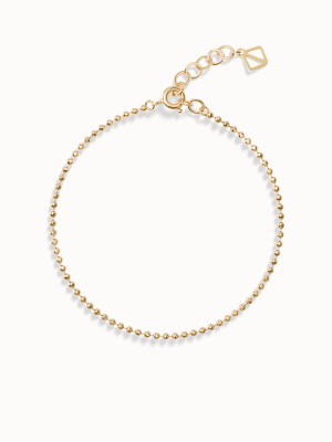 Dots Gold Bracelet – Minimalist Adjustable Milestone Charm