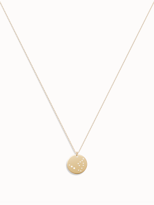 Zodiac Necklace – Star Sign Gold Pendant with Adjustable Chain